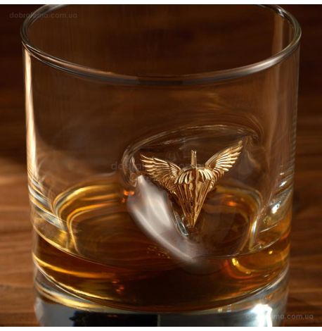 Стакан для виски с гербом ДШВ
