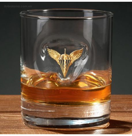 Стакан для виски с гербом ДШВ