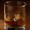 Стакан для виски с гербом Украины