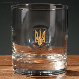 Стакан для виски с гербом Украины