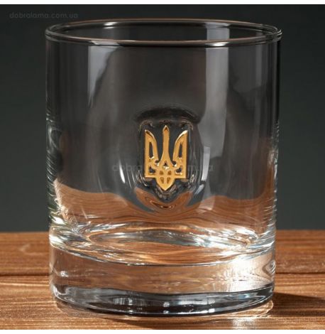 Стакан для виски с гербом Украины