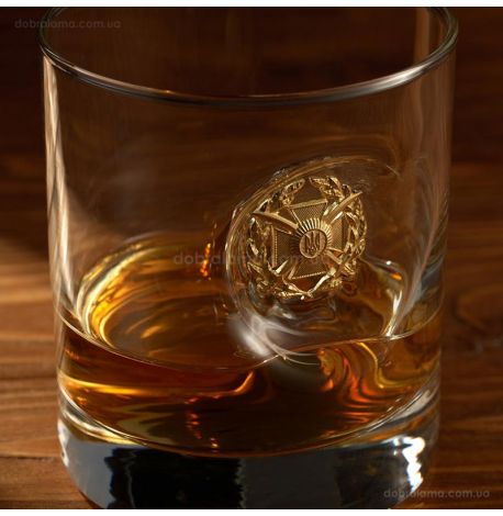 Стакан для виски с эмблемой ВСУ