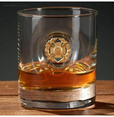 Стакан для виски с эмблемой ВСУ