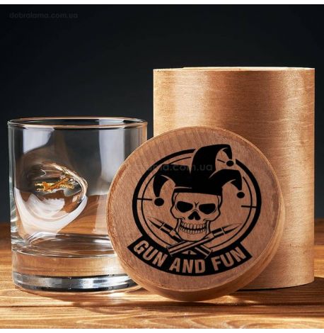 Стакан для виски с самолетом Airbus A320