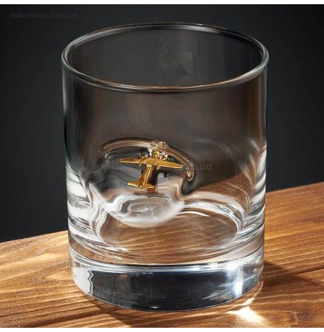 Стакан для віскі з літаком «Ан-26»