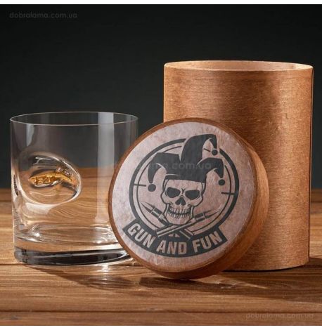 Стакан для виски с самолетом «Мрия»