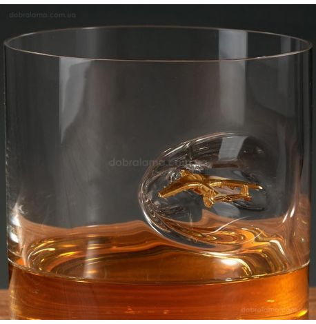 Стакан для виски с самолетом «Мрия»