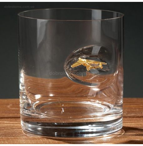 Стакан для виски с самолетом «Мрия»