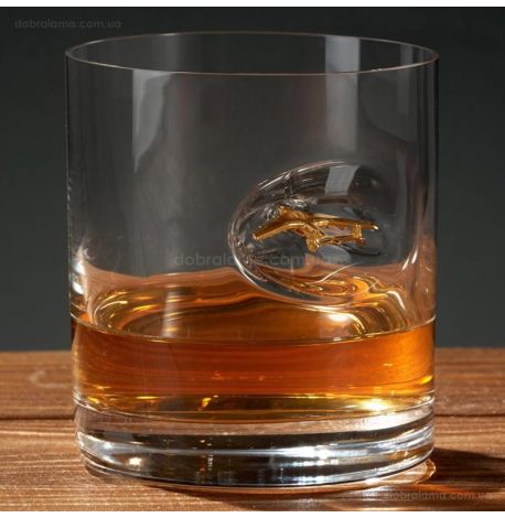 Стакан для виски с самолетом «Мрия»