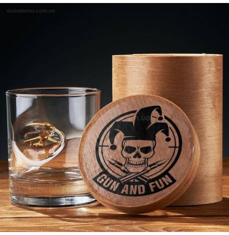 Стакан для виски с самолетом «Мрия с Бураном»