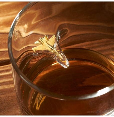 Стакан для виски с самолетом «Су-27»