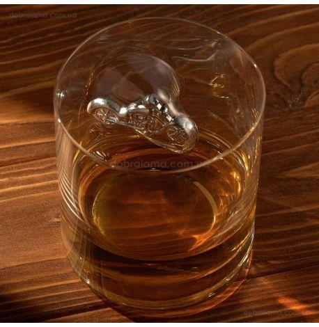 Стакан для виски с мотоциклом