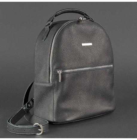 Кожаный мини-рюкзак Kylie (черный)