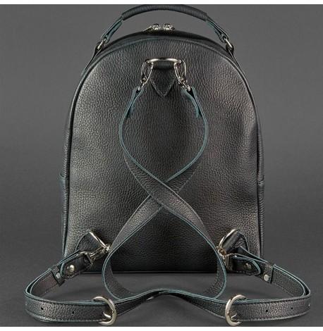 Кожаный мини-рюкзак Kylie (черный)