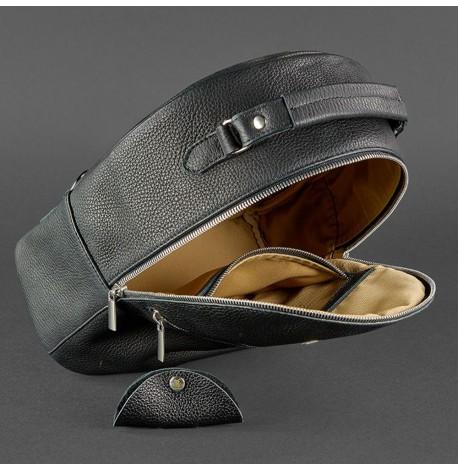 Кожаный мини-рюкзак Kylie (черный)