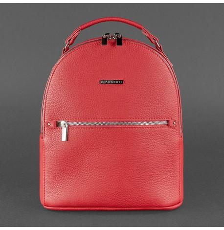Женский кожаный мини-рюкзак Kylie (красный)