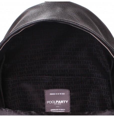 Шкіряний рюкзак Poolparty Leather (чорний)