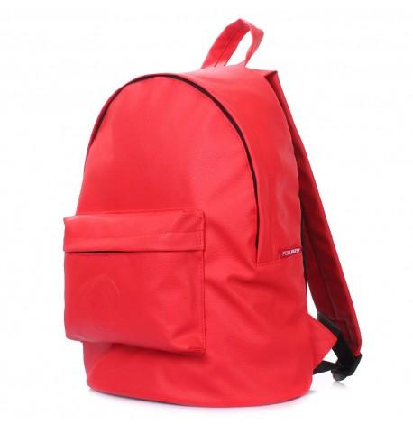 Рюкзак Poolparty (красный) искусственная кожа