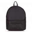 Жіночий стьобаний болоньєвий рюкзак The One (чорний)