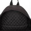 Жіночий стьобаний болоньєвий рюкзак The One (чорний)