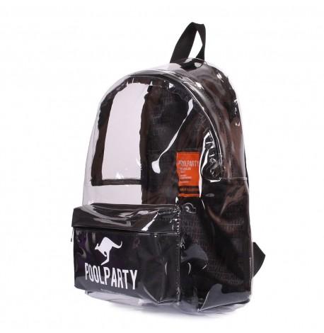 Прозрачный рюкзак Plastic (черный)