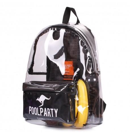 Прозрачный рюкзак Plastic (черный)