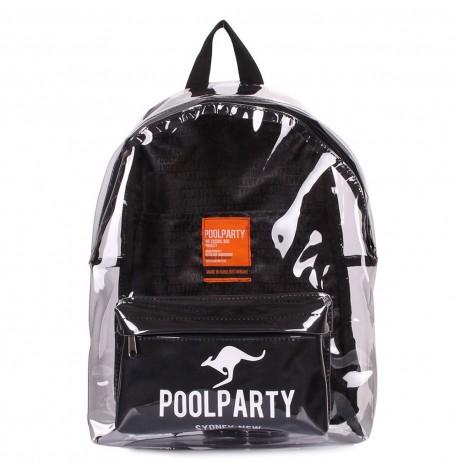 Прозрачный рюкзак Plastic (черный)