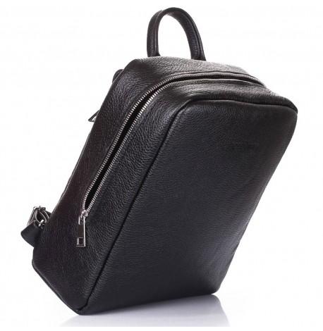 Жіночий шкіряний рюкзак Poolparty Cult (чорний)
