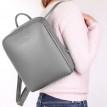 Жіночий шкіряний рюкзак Poolparty Cult (сірий)