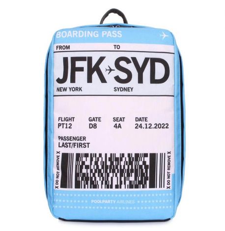 Рюкзак для ручної поклажі PoolParty HUB Boardingpass - Ryanair / Wizz Air / МАУ