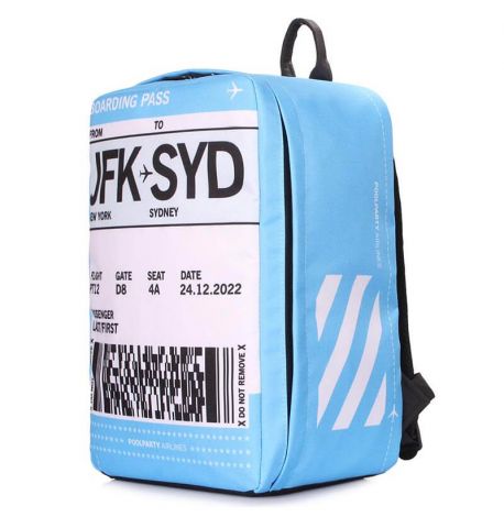 Рюкзак для ручної поклажі PoolParty HUB Boardingpass - Ryanair / Wizz Air / МАУ