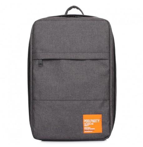 Рюкзак для ручної поклажі PoolParty HUB (графіт) - Ryanair / Wizz Air / МАУ