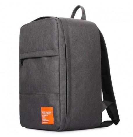 Рюкзак для ручної поклажі PoolParty HUB (графіт) - Ryanair / Wizz Air / МАУ