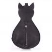 Жіночий шкіряний рюкзак на одне плече Poolparty Cat (чорний)