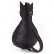 Жіночий шкіряний рюкзак на одне плече Poolparty Cat (чорний)