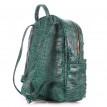Жіночий шкіряний рюкзак Poolparty Mini Croco Green (зелений)