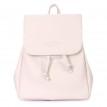 Женский кожаный рюкзак на завязках Poolparty Paris (бежевый)