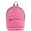 Женский стеганый болоньевый рюкзак с уточками The One Ducks (розовый)