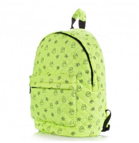 Женский стеганый болоньевый рюкзак с уточками The One Ducks