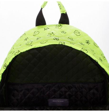 Женский стеганый болоньевый рюкзак с уточками The One Ducks