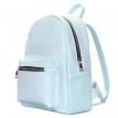 Жіночий шкіряний рюкзак Poolparty XS (блакитний)
