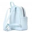 Жіночий шкіряний рюкзак Poolparty XS (блакитний)