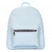 Жіночий шкіряний рюкзак Poolparty XS (блакитний)