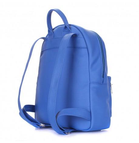 Женский рюкзак Poolparty XS (синий) искусственная кожа
