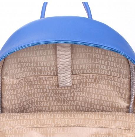 Женский рюкзак Poolparty XS (синий) искусственная кожа