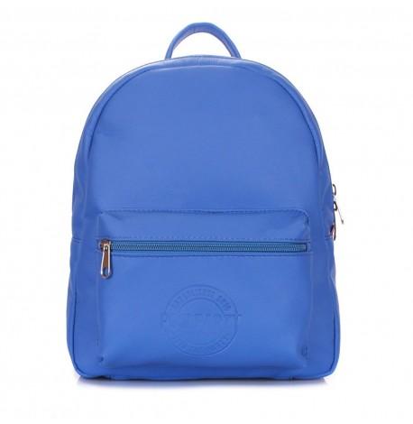 Женский рюкзак Poolparty XS (синий) искусственная кожа