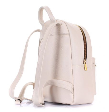 Женский кожаный рюкзак Poolparty XS (бежевый)