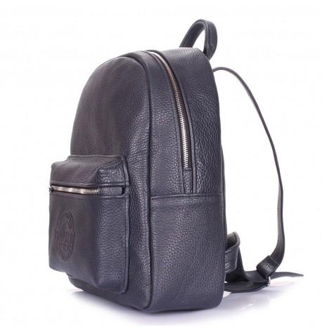 Жіночий шкіряний рюкзак Poolparty XS (синій)