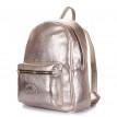 Жіночий шкіряний рюкзак Poolparty XS (золотистий)