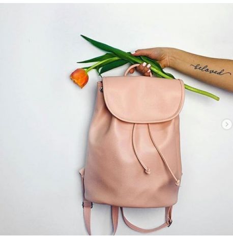 Рюкзак жіночий шкірозамінник Mod MAXI (пудровий)